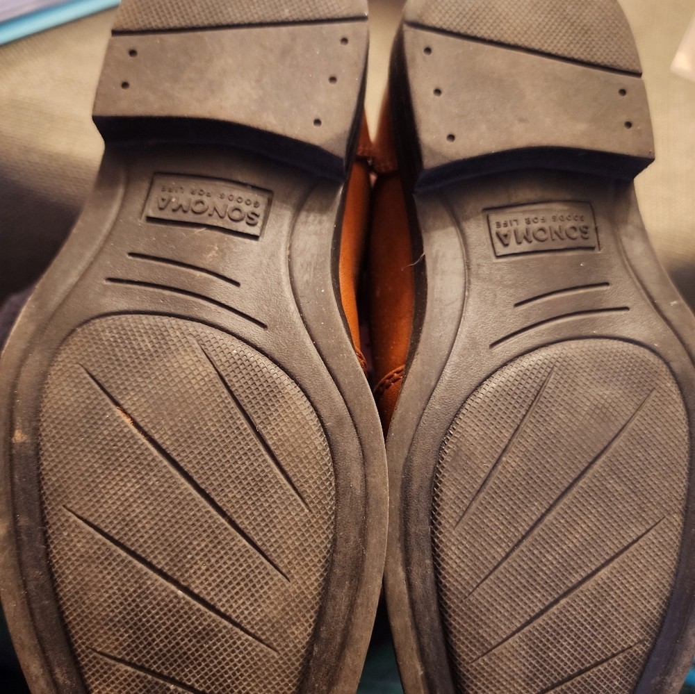 Sonoma boys 12M slipon brown dress shoes - Picture 4 of 5